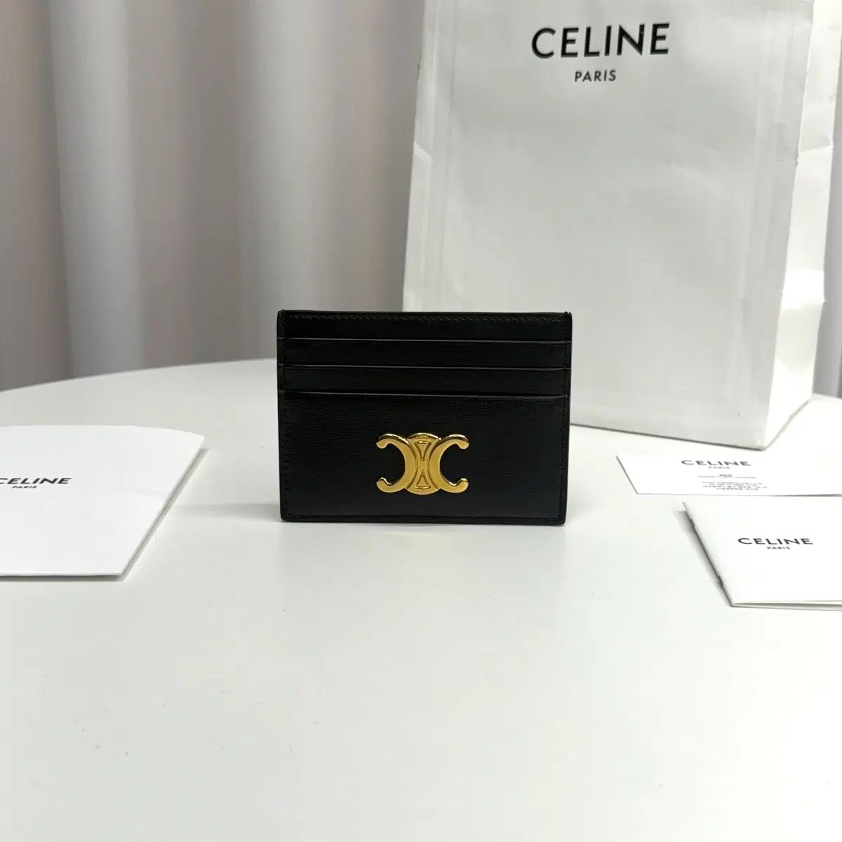 正規品 Celine セリーヌ トリオンフ カードウォレット ブラック