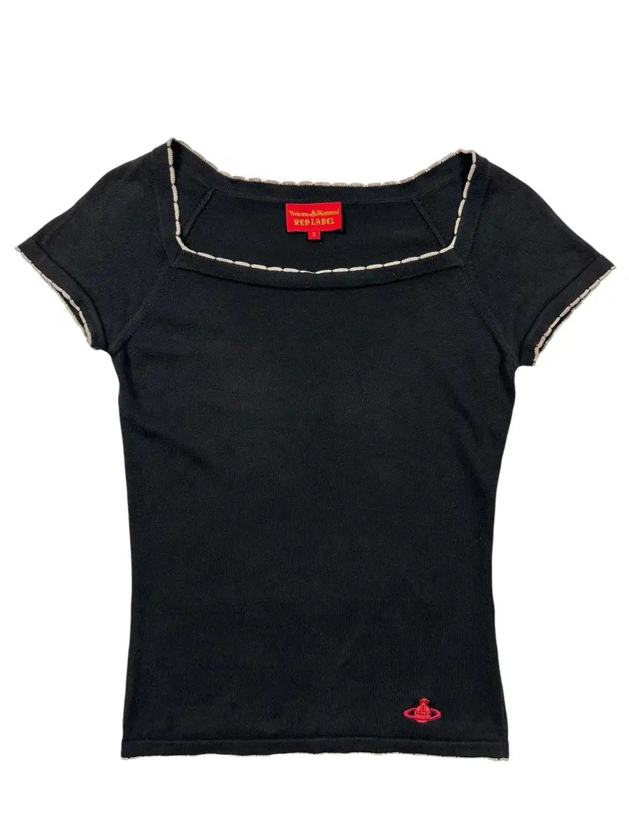 Vivienne Westwood ヴィヴィアン・ウエストウッド レッド ラベル スクエアネック リブ Tシャツ