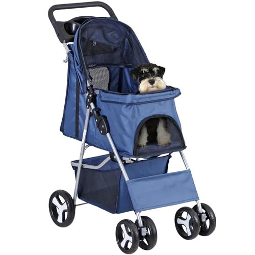 ペットカート 分離型 犬用カート 多頭 軽量 折りたたみ 犬 ベビーカー ドッグカート 犬バギー 小型犬 中型犬 老犬介護 耐荷重20kg | ペットキャリーカート 取り外し 車載犬用キャリーバッグ ワンタッチ折り畳み コンパクト 収納便利 195cb7a7