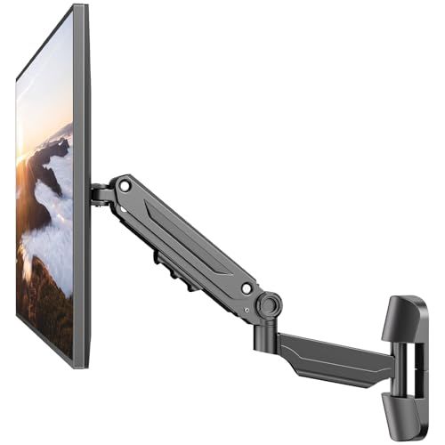WORLDLIFT モニターアーム 壁掛け 42インチ対応 耐荷重12? ガス圧式 シングル 液晶ディスプレイアーム 360度回転 VESA 75x75/100x100ym 99b9adea