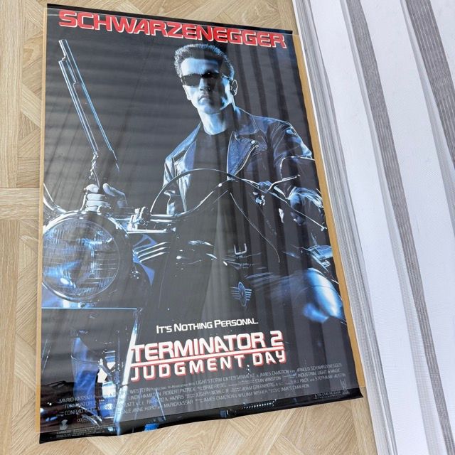希少 映画ポスター【中古】ターミネーター2 US版 1991年 アーノルド・シュワルツェネッガー TERNINATOR 2 JUDGMENT.DAY/517956