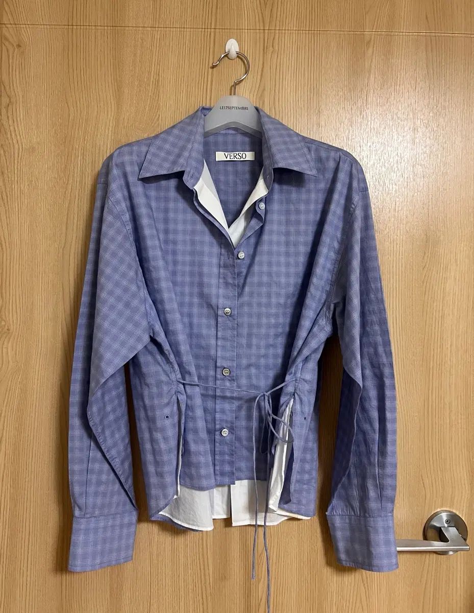 Verso ベ르ソ レイヤード CHECK シャツ