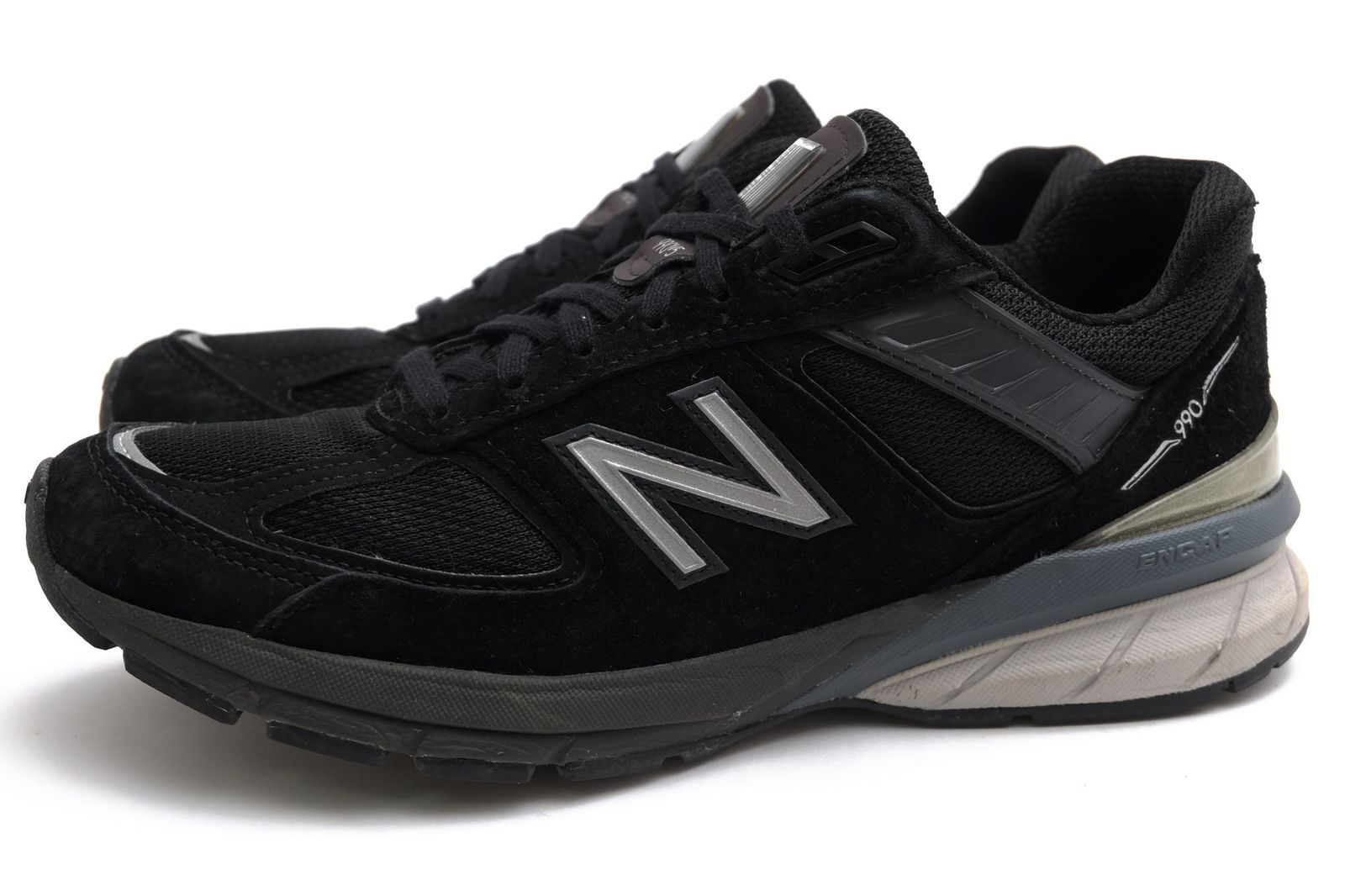 ニューバランス／NEW BALANCE シューズ スニーカー 靴 ローカット メンズ 男性 男性用 スエード スウェード レザー 革 本革 ブラック 黒 M990BK5 ENCAP+ABZORBミッドソール