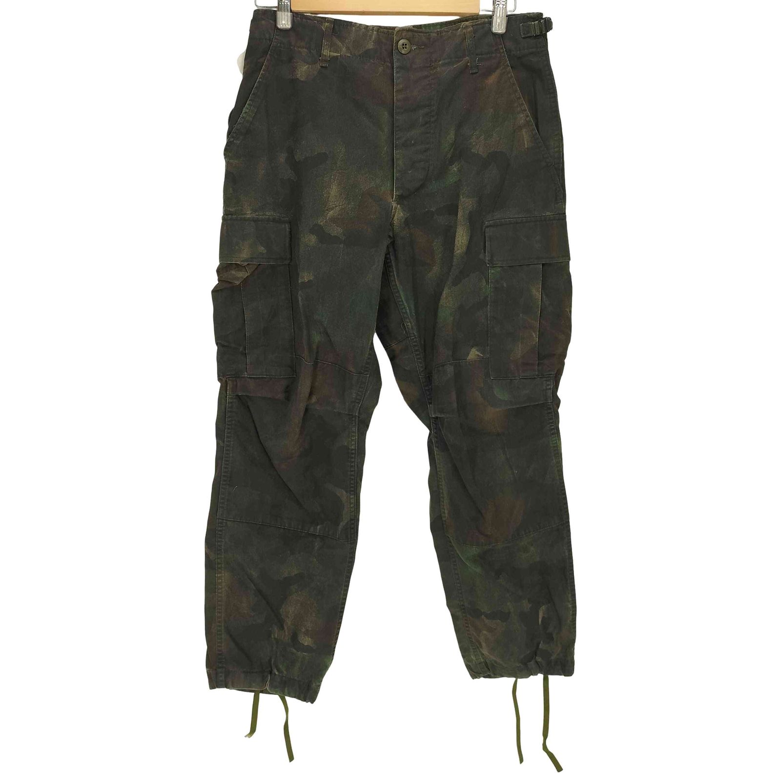 ユーズドフルギ USED古着 INNOCENCE NYC CAMO BLACK WAX PANTS カモ ブラック ワックス パンツ メンズ JPN：S 7,959円