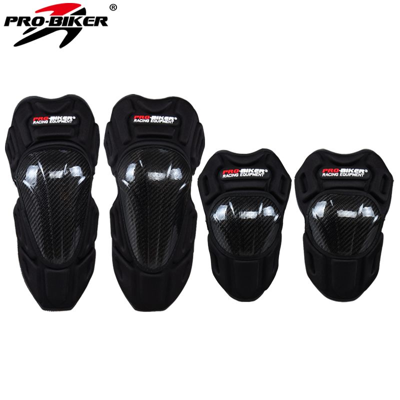 PRO Biker HX-P18 バイク用ニーパッド・肘パッド カーボン柄製