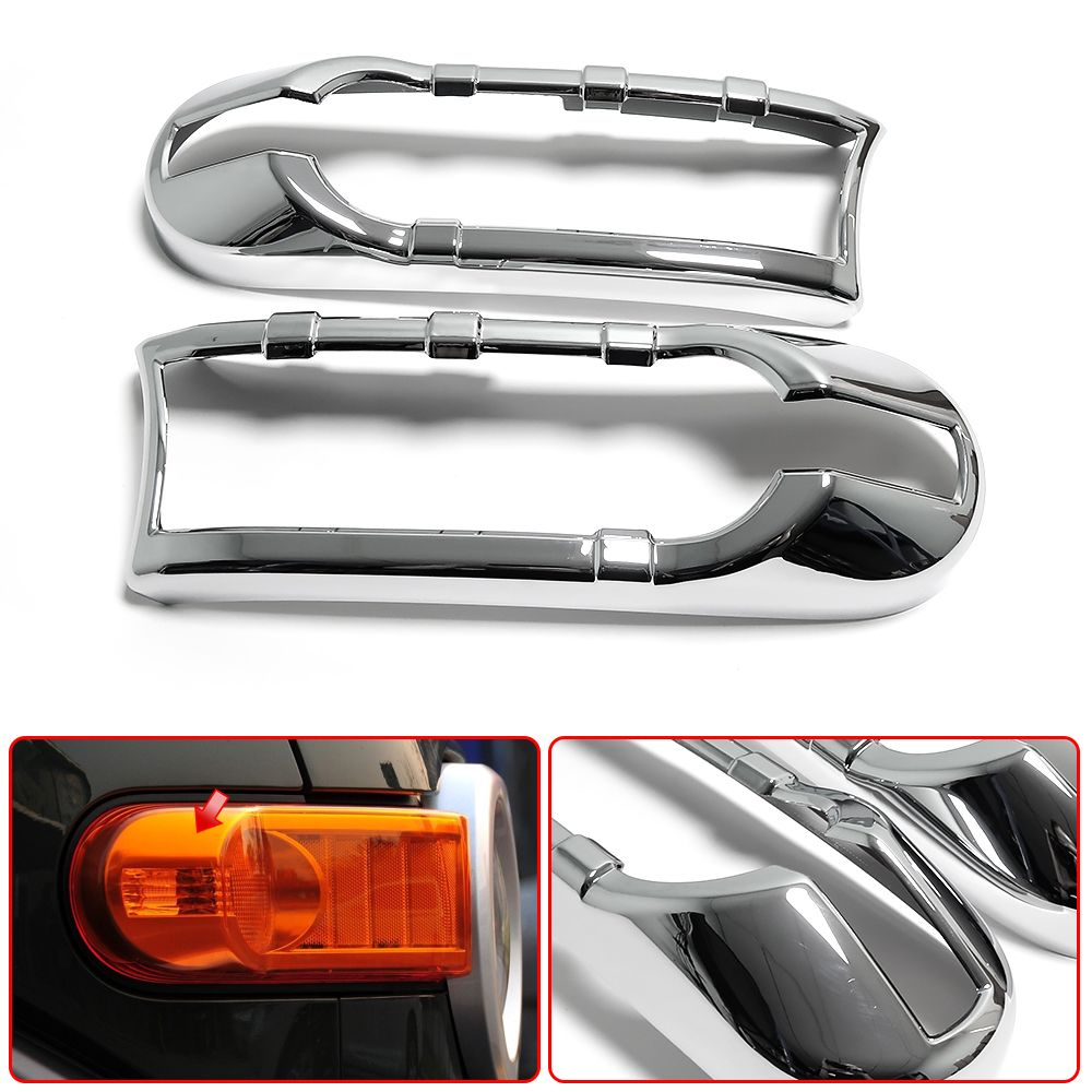 トヨタ FJクルーザー XJ10 2006-2020 用 ABSクロームヘッドライト保護カバー