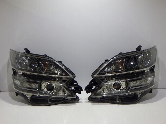 ヴェルファイア　ヘッドライト　左右　HID　ANH20　ANH25　GGH20　GGH25　AFS無　58-23　5　コーティング　美品　260819052