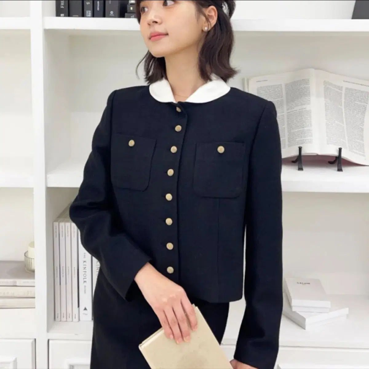 JSNY Kara（カラ）取り外し ツイード ジャケット
