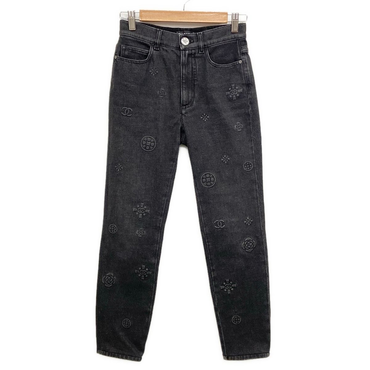 CHANEL(シャネル) ジーンズ サイズ34 S レディース P70206 黒 コットン 78,760円