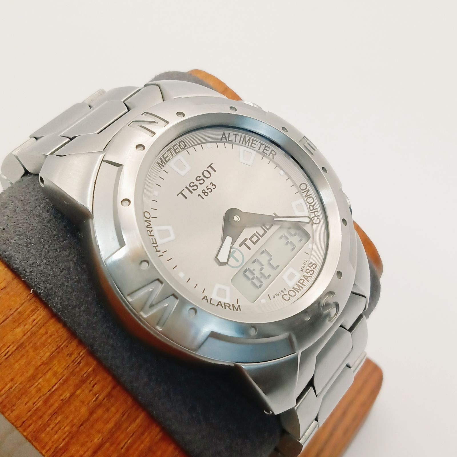 稼働】0821-1 TISSOT T-TOUCH ティソ T-タッチ 1853 メンズ腕時計