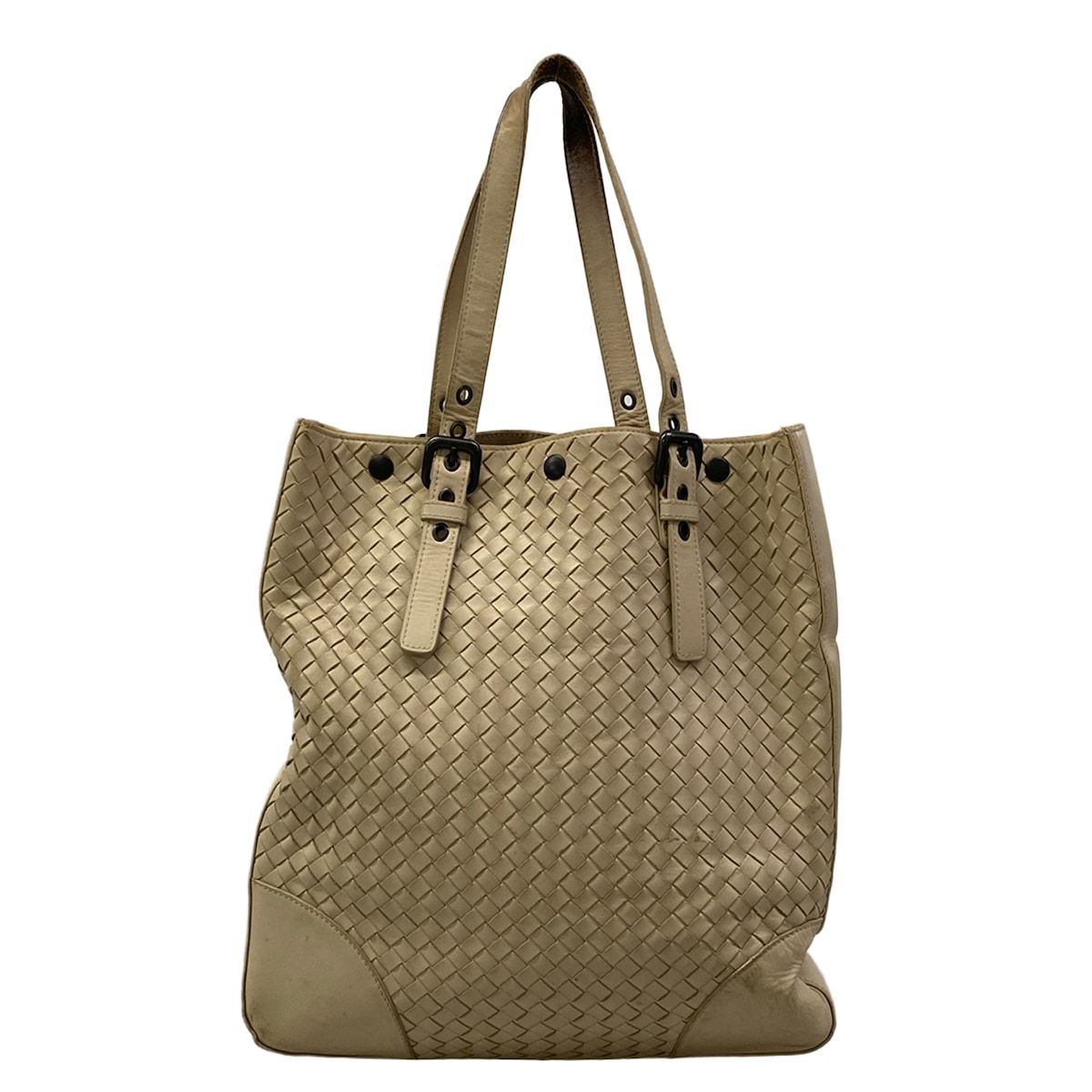 BOTTEGA VENETA(ボッテガヴェネタ) トートバッグ イントレチャート アイボリー レザー