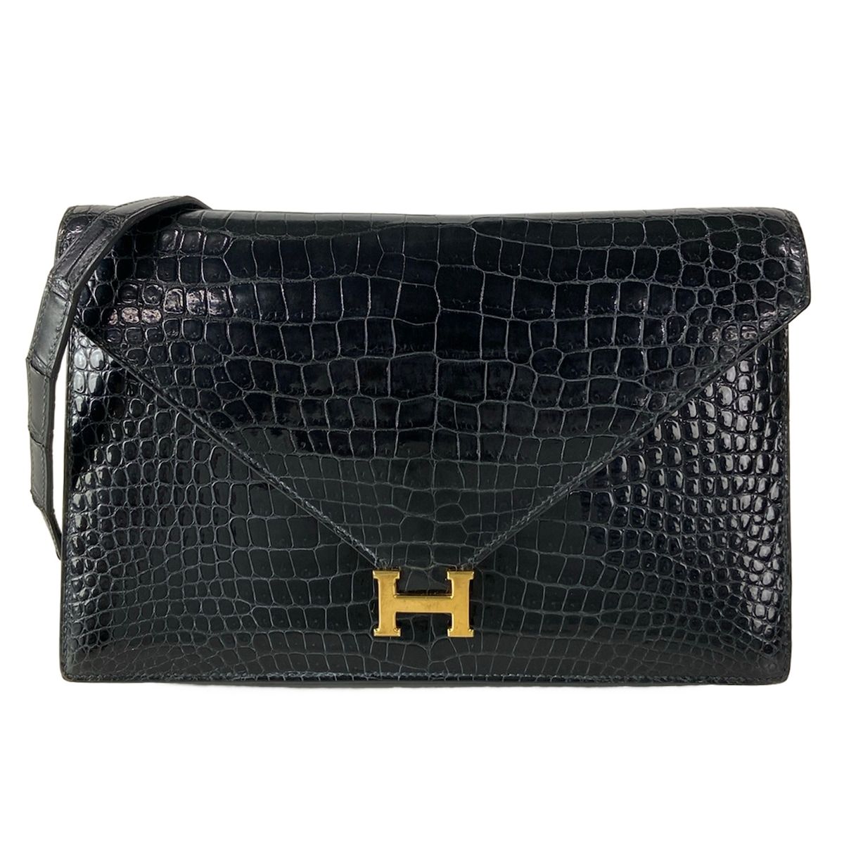 HERMES(エルメス) ショルダーバッグ リディ 黒 ゴールド金具