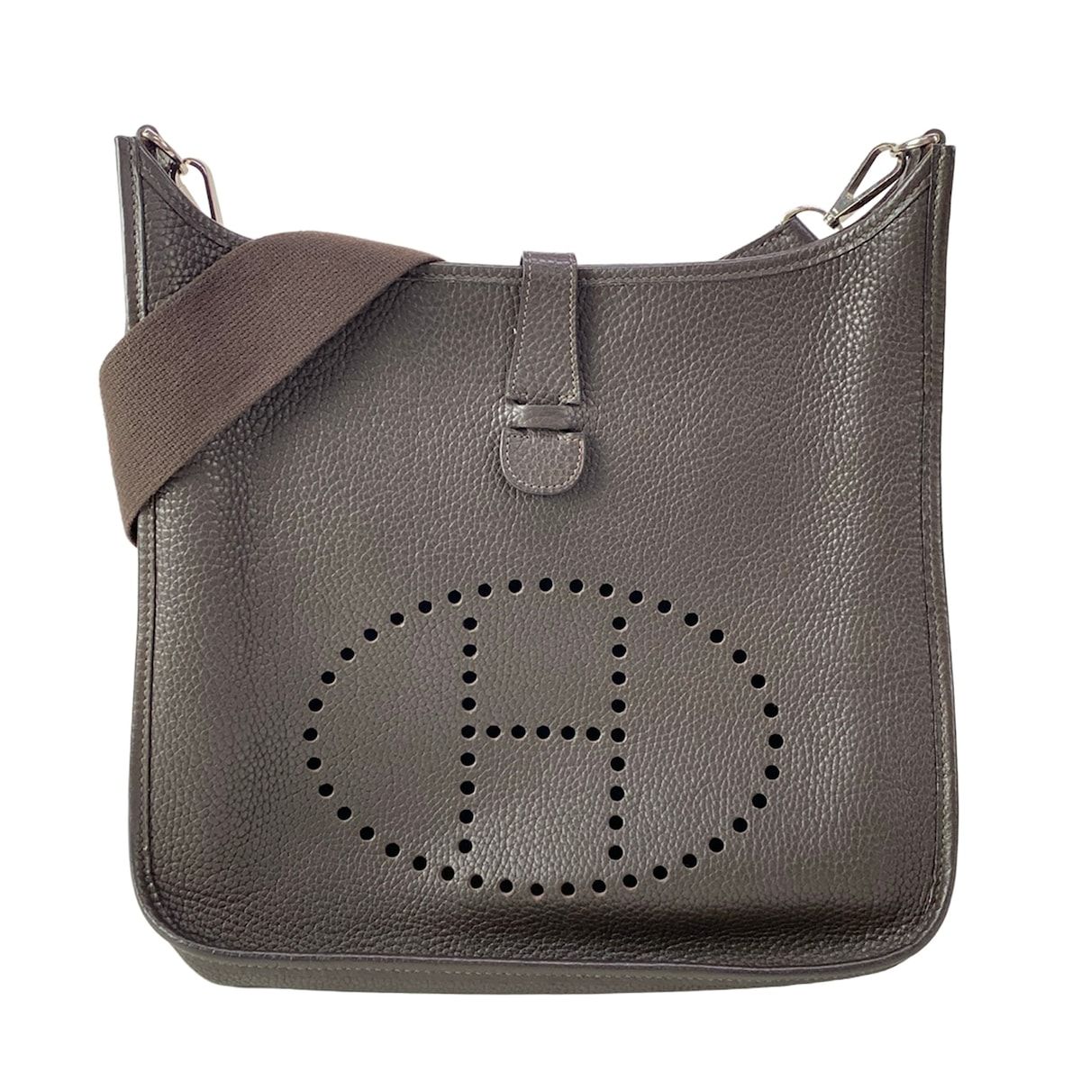 HERMES(エルメス) ショルダーバッグ エブリンドゥMM ダークブラウン シルバー金具