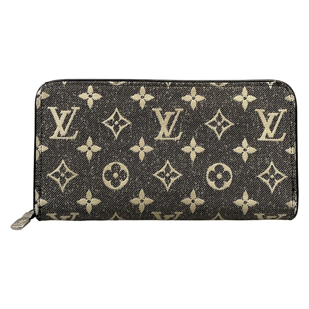 LOUIS VUITTON(ルイヴィトン) 長財布 モノグラム・ジャカードデニム ジッピーウォレット M81858 グレー