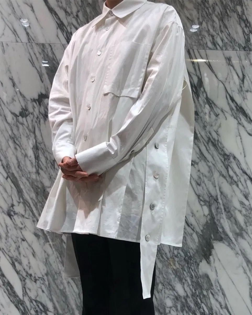 WOOYOUNGMI ウーヨンミ ラフシャツ맛 レイヤード シャツ L