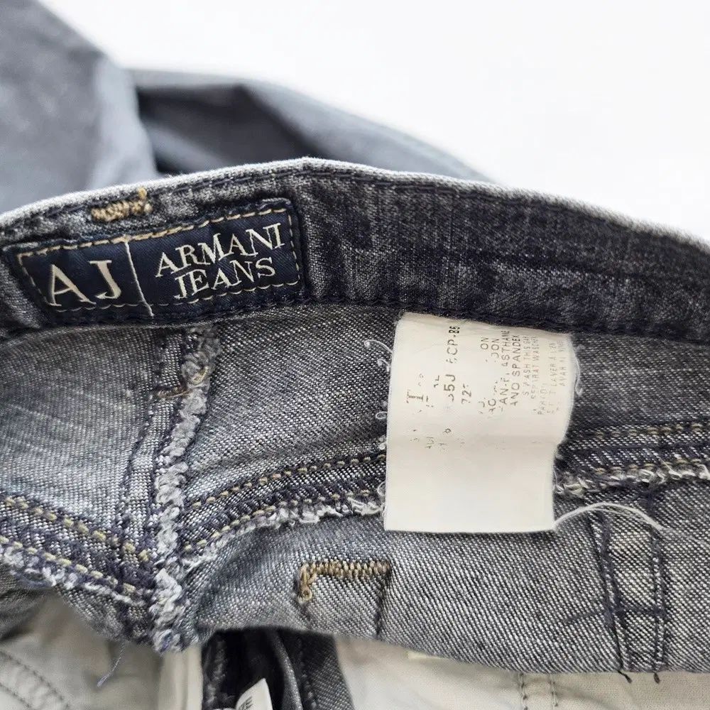 ARMANI アルマーニ ジーン デニム ストレート ストレッチ グレー 