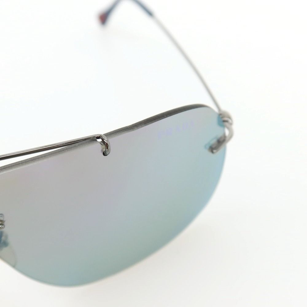 中古】プラダスポーツ PRADA SPORTS リムレス ミラーレンズ サングラス