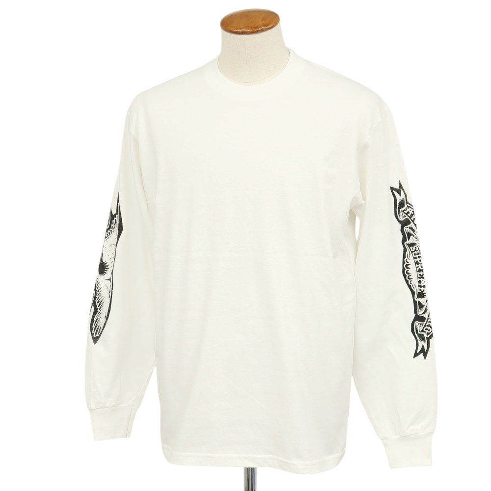 【中古】シュプリーム Supreme × ANTIHERO 2025年秋冬 Eagle L/S Tee クルーネック 長袖Ｔシャツ ホワイト【サイズM】【メンズ】 8,085円