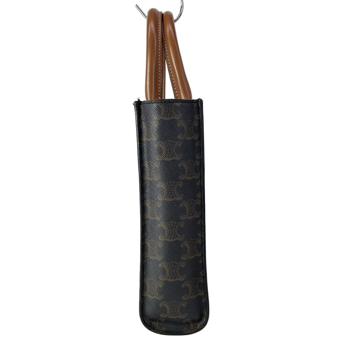 CELINE(セリーヌ) トートバッグ ミニ バーティカルカバ 黒×ダーク 