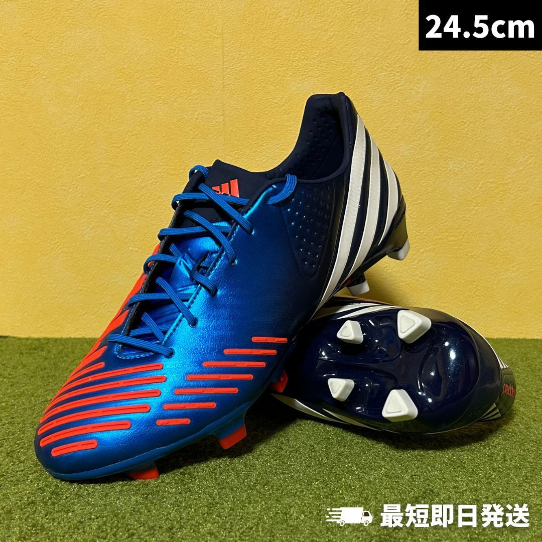 【新品】ADIDAS アディダス サッカースパイク プレデター リーサルゾーン TRX FG ブルー×オレンジ V20975（24.5cm）