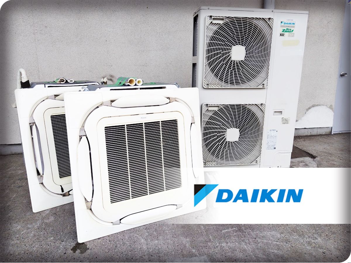 ■ダイキン■EcoZEAS 天井カセット4方向■パッケージエアコン■10馬力■2020年製/室内機FHCP140EM x 2/室外機RZRP280A x 1/276万/eee6570k 122,500円