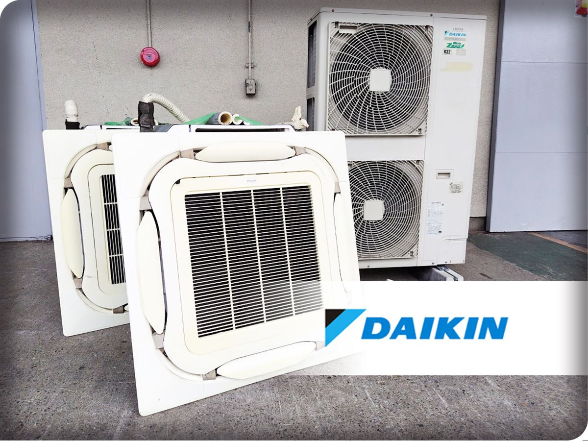 ■ダイキン■EcoZEAS 天井カセット4方向■パッケージエアコン■10馬力■2020年製/室内機FHCP140EM x 2/室外機RZRP280A x 1/276万/eee6571k