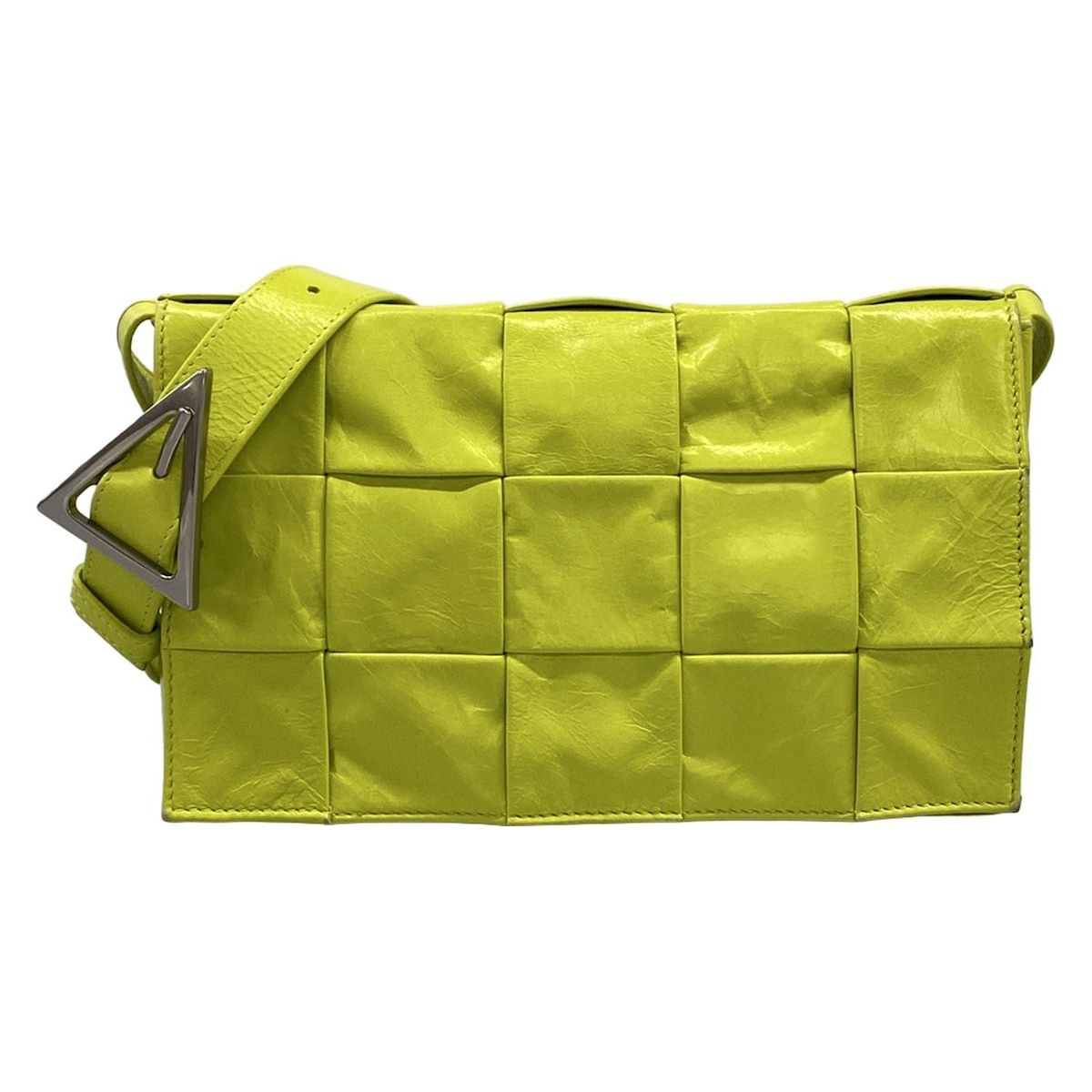 BOTTEGA VENETA(ボッテガヴェネタ) ショルダーバッグ カセット ライトグリーン レザー