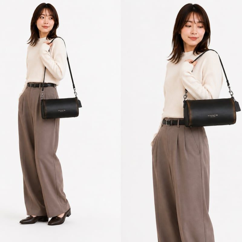 ?COACH　コーチ　アンドレ バレル バッグ 24・ラブド レザー　CET87 SVPMZ