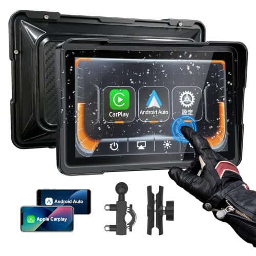 7インチ バイク スマートモニター バイク ナビ CarPlay/Android Auto | 技適取得済み｜IP67防水・1000nit高輝度＆防眩光IPSディスプレイ｜日本語説明書付・USB／AC電源対応｜音声操作t 3e6138f9