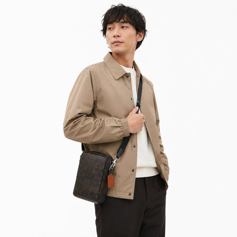 ?COACH コーチ トリスタン クロスボディ バッグ 14・シグネチャー 