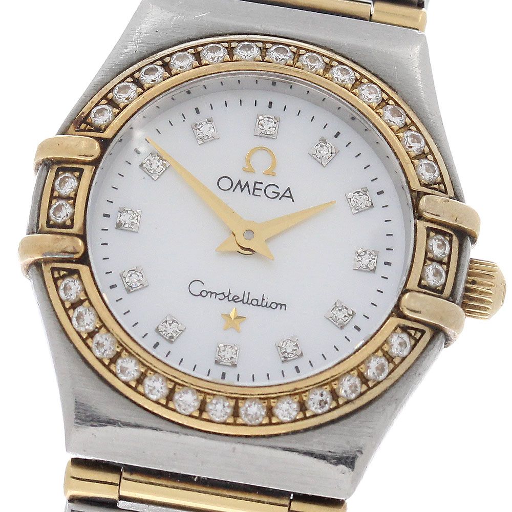 オメガ OMEGA 1267.75 コンステレーション ミニ 12P ダイヤベゼル フルバー クォーツ レディース _972665 134,800円
