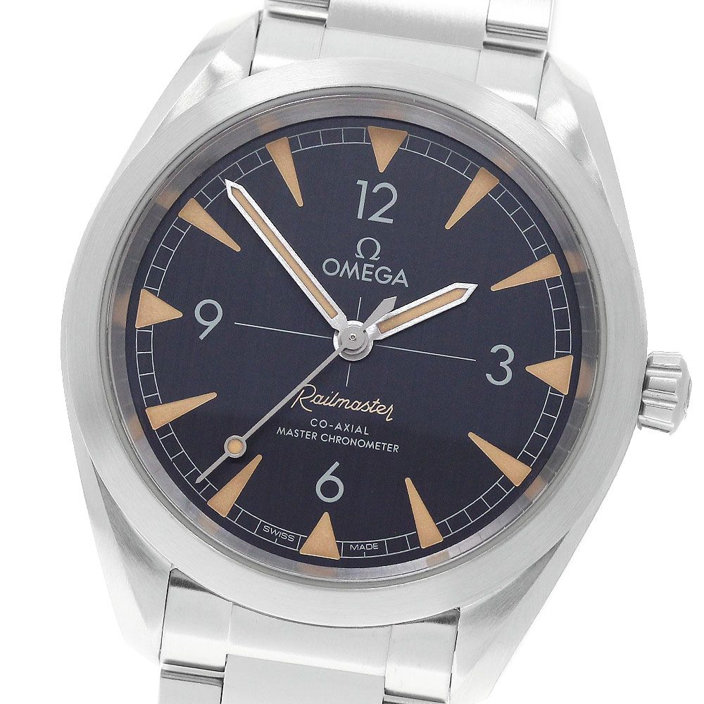 オメガ OMEGA 220.10.40.20.01.001 シーマスター レイルマスター コーアクシャル 自動巻き メンズ 美品 保証書付き_977053