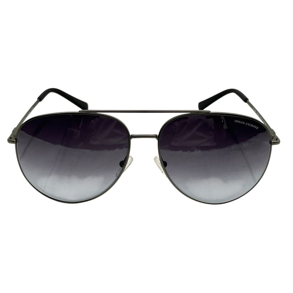 未使用 ARMANI EXCHANGE アルマーニエクスチェンジ サングラス アイウェア めがね AX2043S 60178G サイズ62□15-145 ブラック メンズ 古着 中古 USED