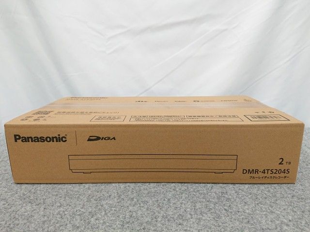 【未使用品】 パナソニック DIGA ブルーレイディスクレコーダー DMR-4TS204S 4Kチューナー内蔵 ディーガ 2TB 54,900円