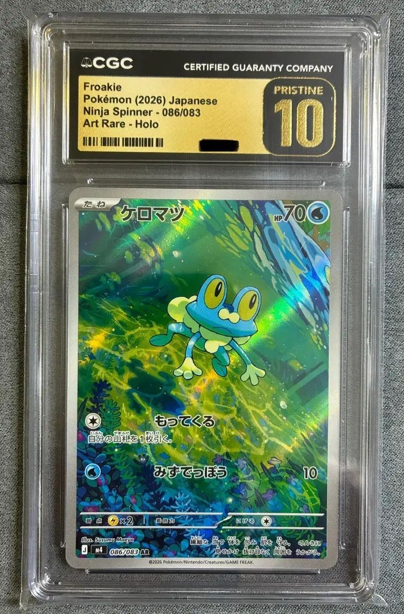 ポケモンカード ヒコザルAR CGC10 フリースチン 一般版