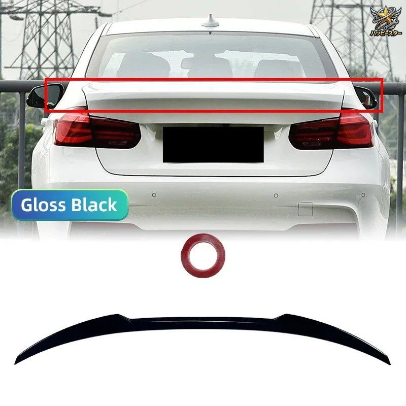 BMW 3シリーズ F30 F31 335I 328I 330I 340I 320D 330D 2013-2018 レー??シングリアディフレクター エアフォイルスポイラーウィングテール BMW 3シリーズ F30 F31 335I 328I 330I 340I 320D 330D 2013-2018 レー??シングリアディフレクター エアフォイルスポイラーウィングテール