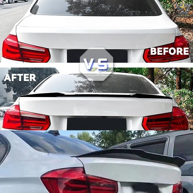 BMW 3シリーズ F30 F31 335I 328I 330I 340I 320D 330D 2013-2018 レー??シングリアディフレクター エアフォイルスポイラーウィングテール BMW 3シリーズ F30 F31 335I 328I 330I 340I 320D 330D 2013-2018 レー??シングリアディフレクター エアフォイルスポイラーウィングテール