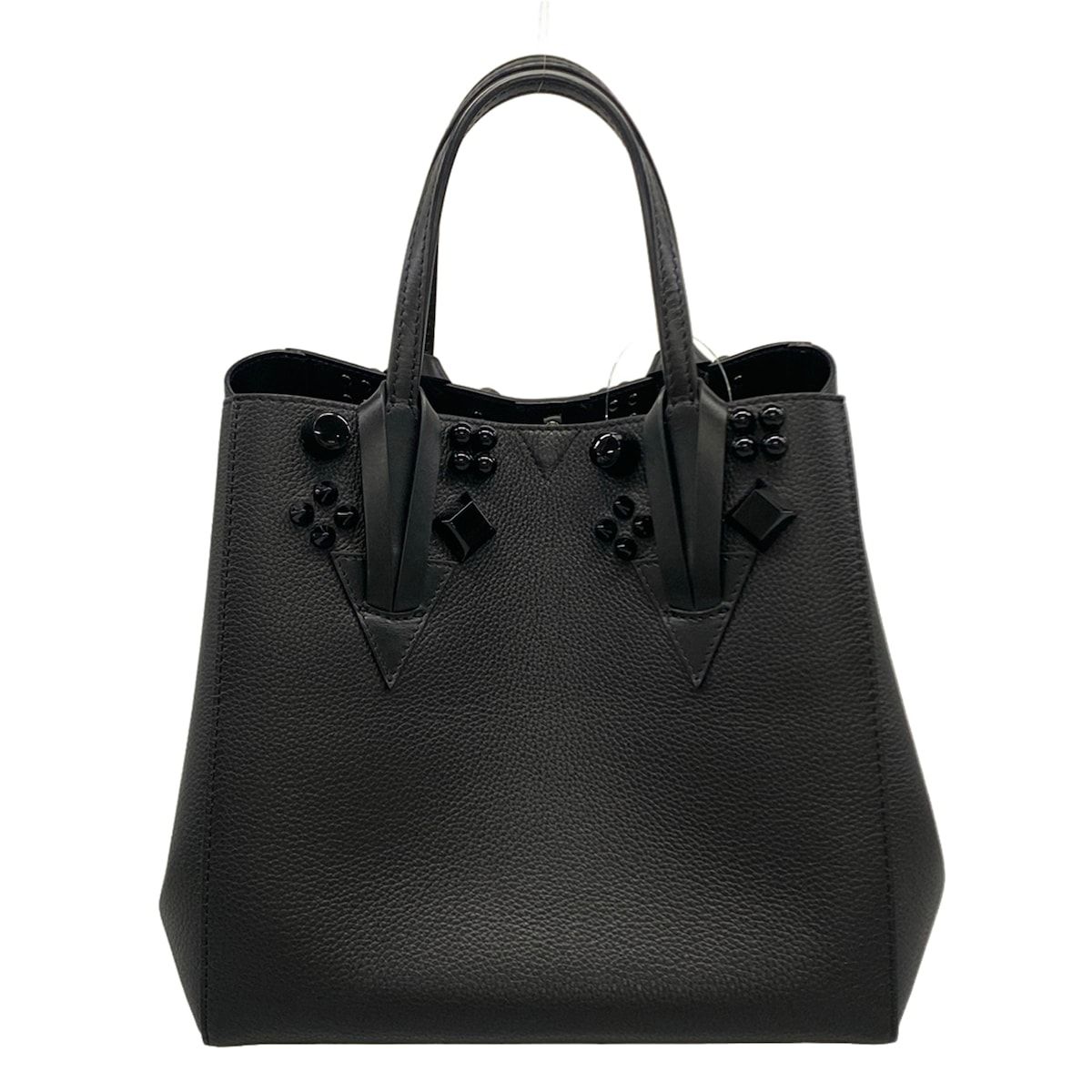 CHRISTIAN LOUBOUTIN(クリスチャンルブタン) トートバッグ カバチック スモール 黒 スタッズ レザー