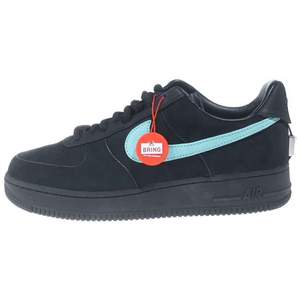 NIKE (ナイキ) ×TIFFANY&CO AIR FORCE 1 LOW 1837 BLACK ティファニー エアフォース1 ローカットスニーカー ブラック/ブルー DZ1382-001
