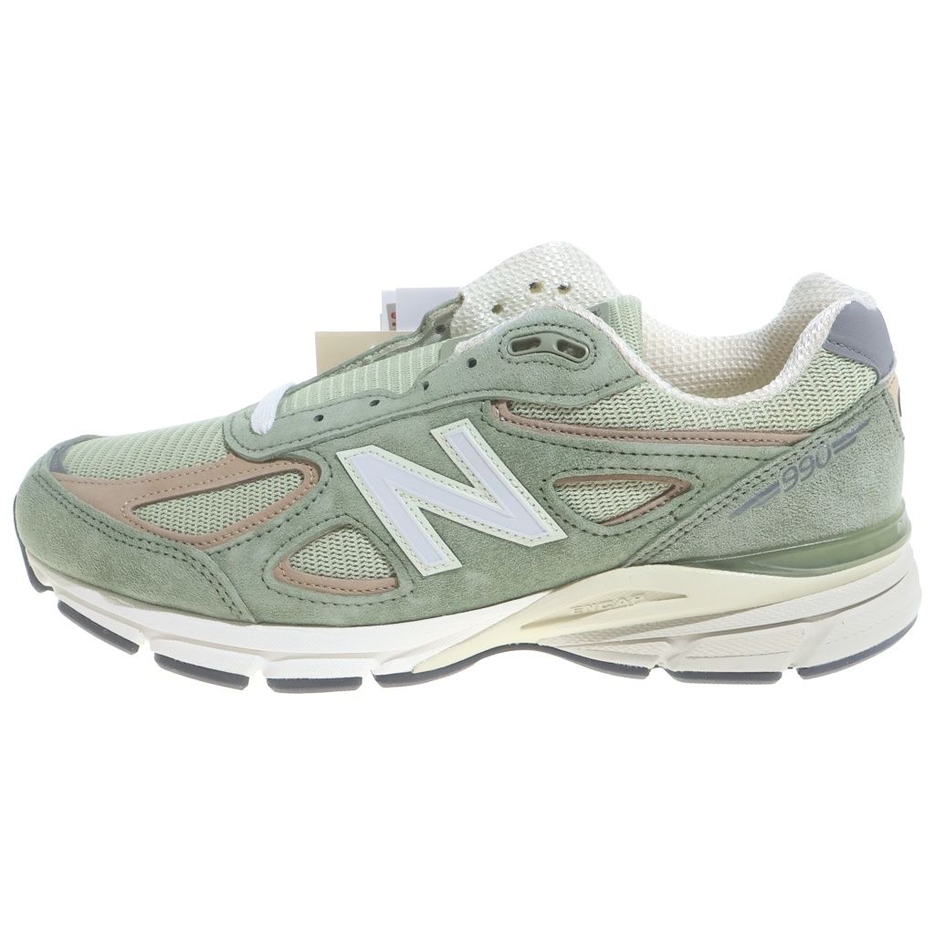 New Balance (ニューバランス) U990GT4 990V4 OLIVE スエード メッシュ ローカットスニーカー グリーン US9.5/27.5cm