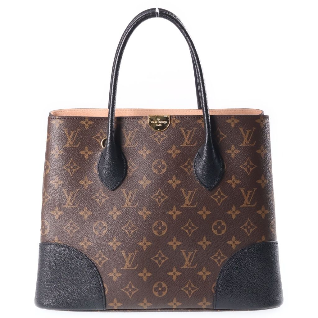LOUIS VUITTON (ルイヴィトン) モノグラム フランドリン 2WAYバッグ ショルダーバッグ ハンドバッグ トートバッグ ブラウン×ブラック ノワール レザー×PVC M41595 ゴールド金具