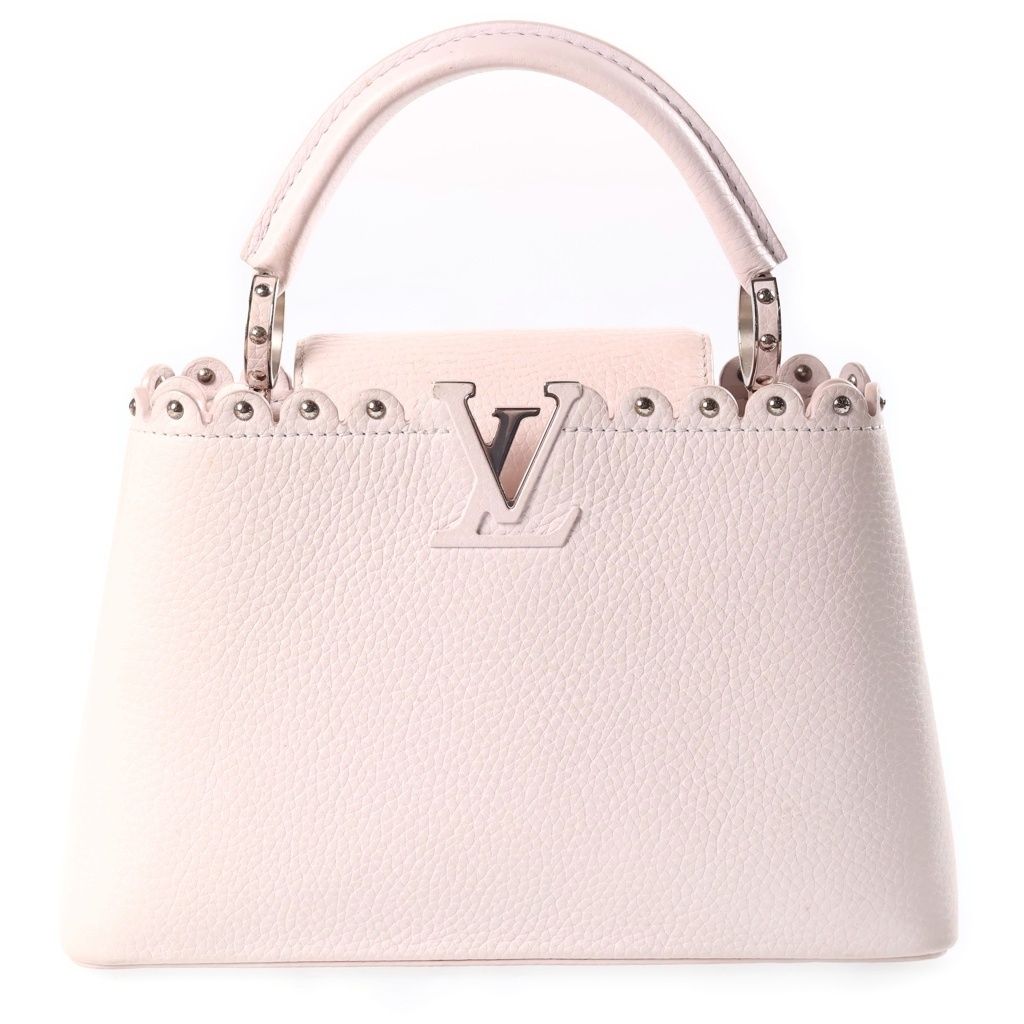 LOUIS VUITTON (ルイヴィトン) カプシーヌBB ナクレ 2WAYハンドバッグ ショルダーバッグ ライトピンクトリヨンレザー M54420 シルバー金具