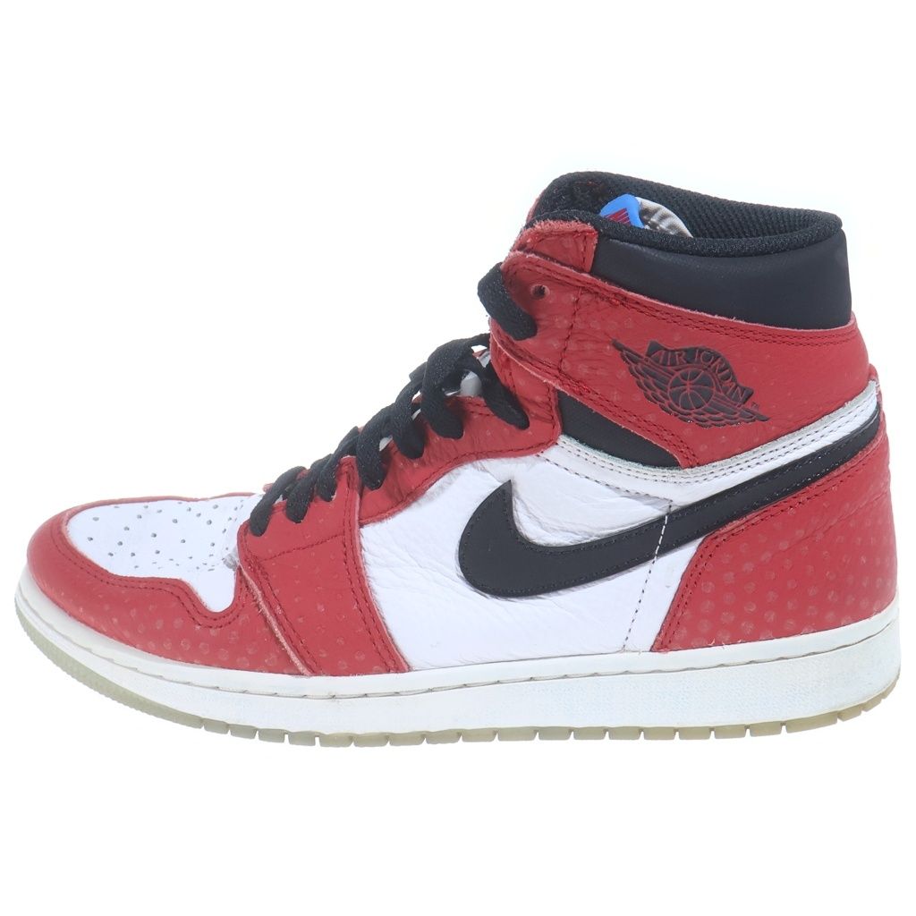NIKE (ナイキ) AIR JORDAN1 ORIGIN STORY 555088-602 エアジョーダン1 オリジンストーリー ハイカットスニーカー US8.5/26.5cm レッド/ホワイト
