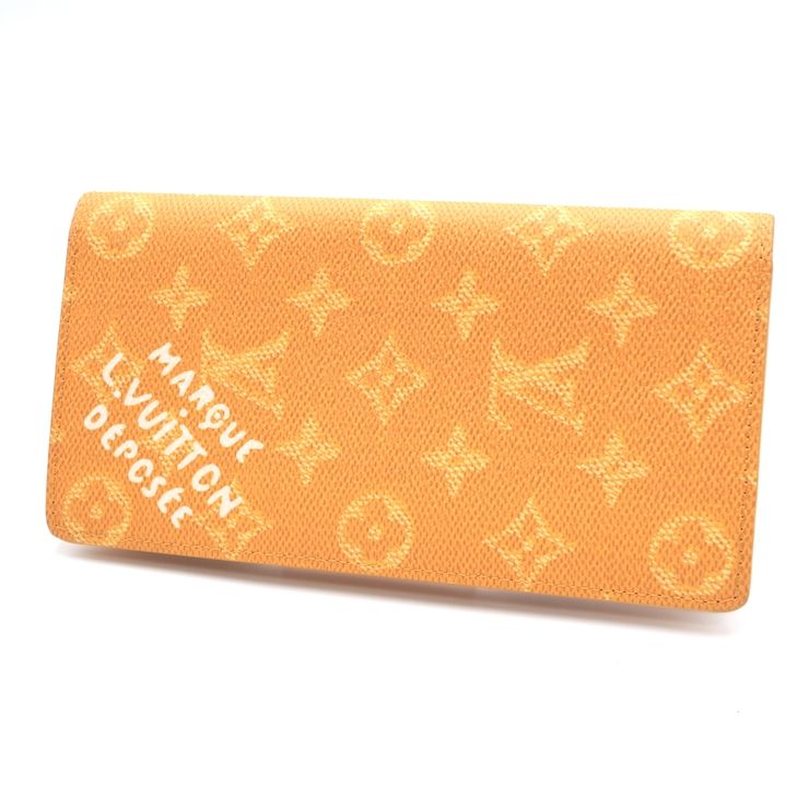 LOUIS VUITTON（ルイ・ヴィトン）ポルトフォイユ・ブラザ NM モノグラム・ヘリテージ 長財布 イエロー ジョーヌ メンズ【中古】