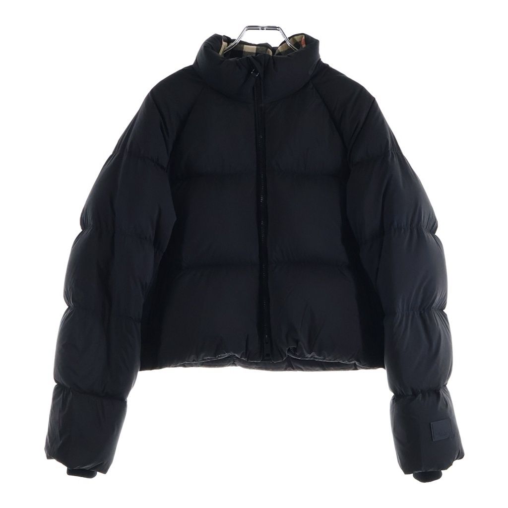 BURBERRY (バーバリー) ショート クロップド パファード ダウンジャケット ブラック レディース 8044730