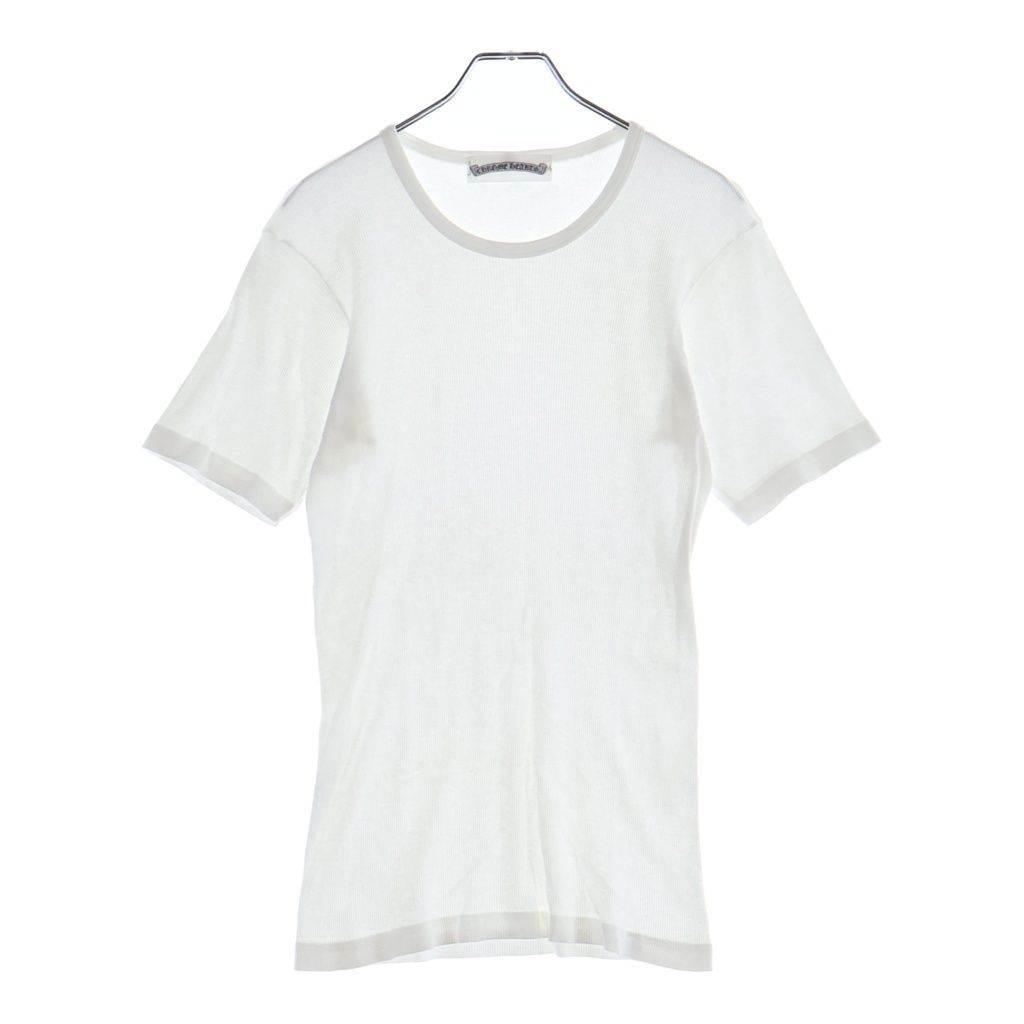 CHROME HEARTS (クロムハーツ) CH PLUSタグ付き クルーネック インナー シャツ ホワイト