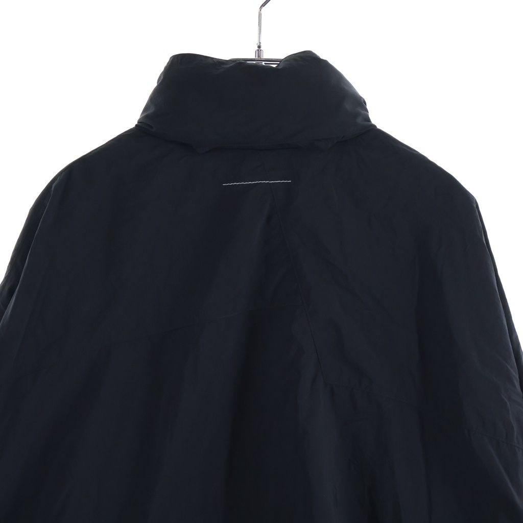 MM6 Maison Margiela (エムエムシックスメゾンマルジェラ) NYLON WINDOBREAKER JACKET ハイネックジップアップナイロン ウィンド ジャケット ブラック SH0AM0083