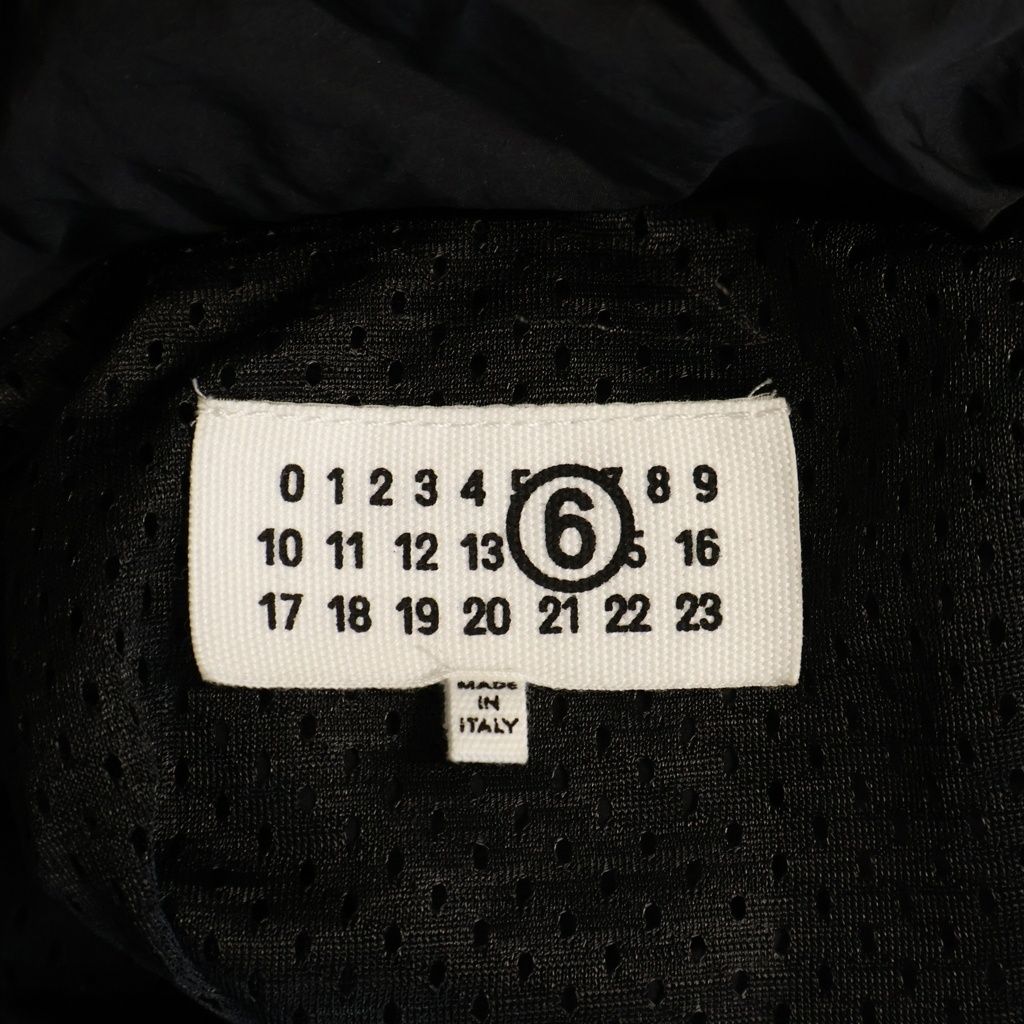 MM6 Maison Margiela (エムエムシックスメゾンマルジェラ) NYLON WINDOBREAKER JACKET ハイネックジップアップナイロン ウィンド ジャケット ブラック SH0AM0083