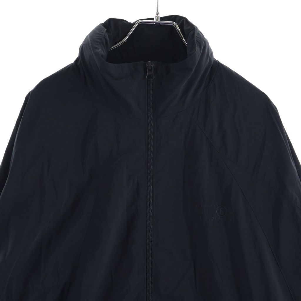 MM6 Maison Margiela (エムエムシックスメゾンマルジェラ) NYLON WINDOBREAKER JACKET ハイネックジップアップナイロン ウィンド ジャケット ブラック SH0AM0083