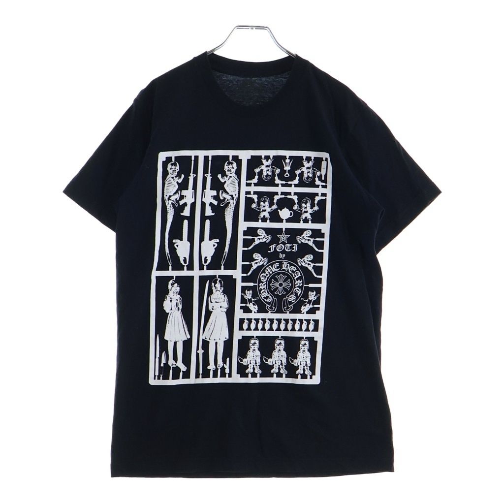 CHROME HEARTS (クロムハーツ) FOTI フォティ グラフィックプリント 半袖Tシャツ クルーネックカットソー ブラック 43,560円